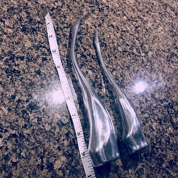 Pretty Collectible Recycled Aluminum goose/crane figurines Vintage Hoselton - Picture 10 of 12